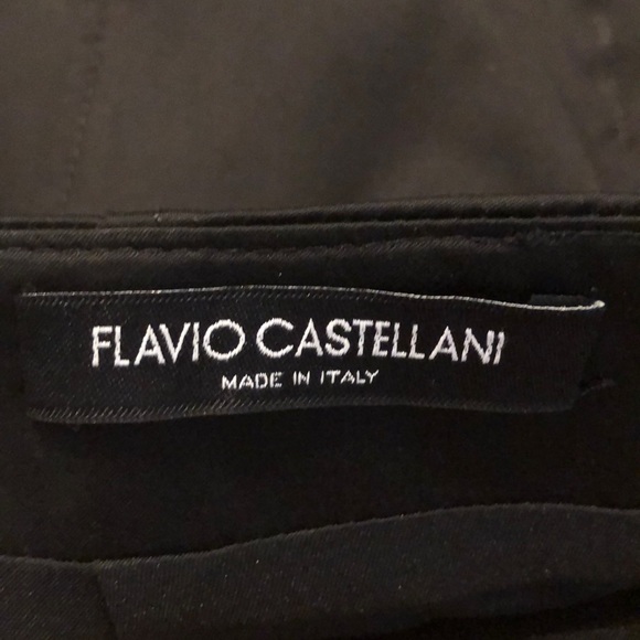 Black Mini Skirt with Beaded Fringe Detail - Picture 5 of 5